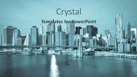  Presentation with brooklyn - Audience pleasing slide set consisting of new york city brooklyn bridge with lower manhattan background - split toned backdrop and a light blue colored foreground