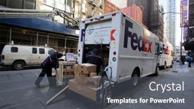  Presentation with drivers - Presentation theme with new-york-city-feb-25 background and a gray colored foreground