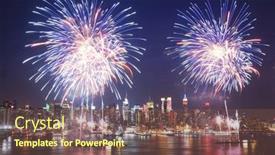  Presentation with new birth - Colorful PPT theme enhanced with new-york-city-jul-4 backdrop and a tawny brown colored foreground