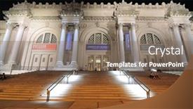  Presentation with metropolitan - PPT layouts consisting of new-york-city-july-15 background and a violet colored foreground