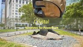  Presentation with memorial - Presentation design with new-york-city-july-7 background and a tawny brown colored foreground