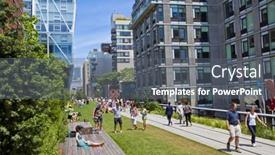  Presentation with rail - Slide set consisting of new-york-city-jun-3 background and a gray colored foreground