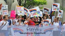  Presentation with gay pride - Cool new PPT theme with new-york-city-june-16 backdrop and a  colored foreground