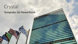  Presentation with united nations - PPT theme enhanced with new-york-city-june-16 background and a lemonade colored foreground