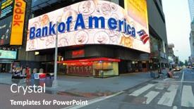  Presentation with times square - Cool new presentation theme with new-york-city-june-27 backdrop and a gray colored foreground