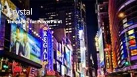 Presentation with busy street - Presentation theme enhanced with new-york-city-june-3 background and a black colored foreground