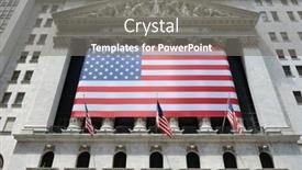  Presentation with stock exchange - Theme having new-york-city-june-4 background and a gray colored foreground