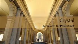  Presentation with metropolitan - Presentation theme enhanced with new-york-city-june-8 background and a gold colored foreground