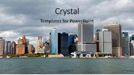  Presentation with taxi cabs new york city - Theme enhanced with new york city manhattan downtown background and a  colored foreground