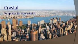  Presentation with new york city - PPT theme having new york city manhattan skyline background and a  colored foreground