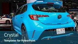  Presentation with auto - PPT layouts having new-york-city-march-28 background and a ocean colored foreground