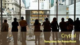  Presentation with museum - PPT theme featuring new-york-city-march-29 background and a tawny brown colored foreground