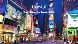  Presentation with times square - Colorful PPT theme enhanced with new-york-city-may-14 backdrop and a ocean colored foreground