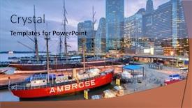  Presentation with 19th century - Cool new presentation theme with new-york-city-may-22 backdrop and a light blue colored foreground