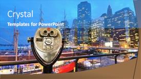  Presentation with 19th century - Presentation theme with new-york-city-may-22 background and a light blue colored foreground