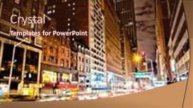  Presentation with empire state building night - Cool new presentation design with new-york-city-nov-13 backdrop and a wine colored foreground