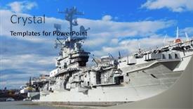  Presentation with world war one - Slide set featuring nice desert bighorn sheep ram background and a teal colored foreground.