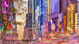  Presentation with hotels - Presentation enhanced with new-york-city-november-14 background and a coral colored foreground