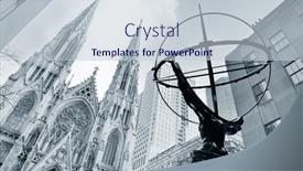  Presentation with avenue - PPT theme with new-york-city-ny-dec background and a  colored foreground