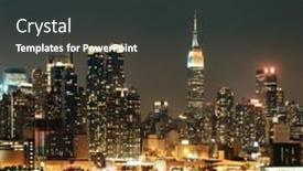 Presentation with empire state building night - 