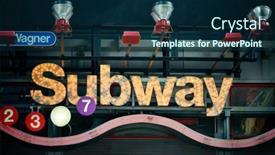 Presentation with new york city subway station - 