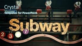  Presentation with new york city subway station - 