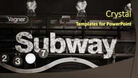  Presentation with new york city subway station - 