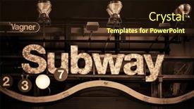  Presentation with new york city subway station - 