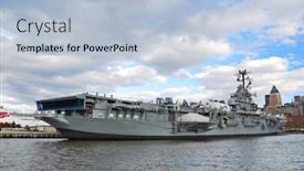  Presentation with world war one - Beautiful presentation theme featuring new-york-city-ny-nov backdrop and a light blue colored foreground