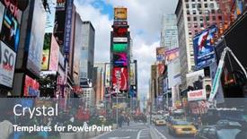  Presentation with broadway - Presentation design having new-york-city-ny-sep background and a gray colored foreground