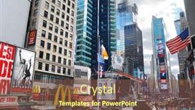  Presentation with broadway - Slide deck consisting of new-york-city-ny-sep background and a violet colored foreground