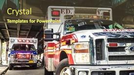  Presentation with vehicles - Presentation featuring new-york-city-ny-usa background and a tawny brown colored foreground