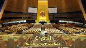  Presentation with general assembly - Amazing slides having new-york-city-ny-usa backdrop and a tawny brown colored foreground