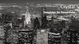  Presentation with chrysler - Theme having new-york-city-ny-usa background and a gray colored foreground