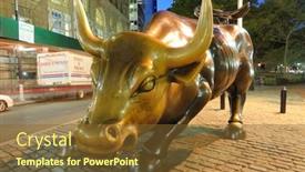  Presentation with strength - Audience pleasing presentation theme consisting of new-york-city-october-13 backdrop and a  colored foreground