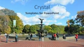  Presentation with pop culture - Slides having new-york-city-october-22 background and a light blue colored foreground