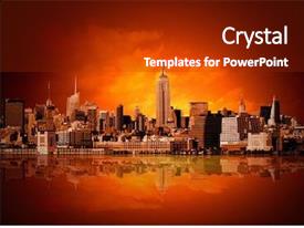 New York City Panorama PPT template 76 | CrystalGraphics