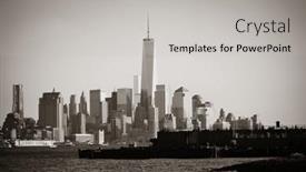  Presentation with world trade center - 