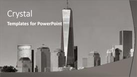  Presentation with world trade center - 