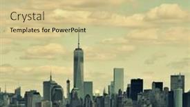  Presentation with world trade center - 