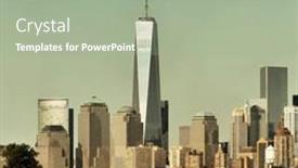  Presentation with world trade center - 