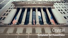  Presentation with new market - Presentation theme featuring new-york-city-sep-5 background and a gray colored foreground