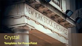  Presentation with new market - Colorful presentation theme enhanced with new-york-city-sep-5 backdrop and a tawny brown colored foreground