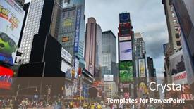  Presentation with broadway - Theme enhanced with new-york-city-sep-5 background and a violet colored foreground