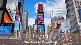  Presentation with broadway - Colorful slide set enhanced with new-york-city-sep-5 backdrop and a gray colored foreground