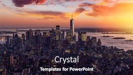  Presentation with new york city - Theme enhanced with new-york-city-skyline-manhattan background and a wine colored foreground