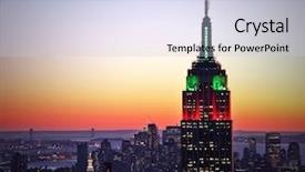  Presentation with new york city - Amazing presentation having new york city skyline backdrop and a lemonade colored foreground