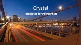  Presentation with new york city - Amazing theme having new-york-city-sunset-over backdrop and a ocean colored foreground