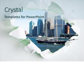 New York City Through Hole PPT template 21 | CrystalGraphics