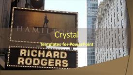  Presentation with musical broadway - PPT layouts featuring new-york-city-tuesday-december background and a tawny brown colored foreground